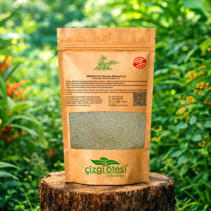 BİBERİYELİ KARIŞIK BİTKİSEL ÇAY                                	Herba Cum Rosmarino Teae Ad Pondus Amotum	130 gr