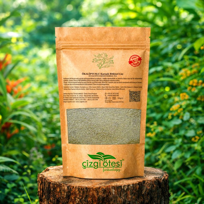 ÖKALİPTUSLU KARIŞIK BİTKİSEL ÇAY                                 	Herba Cum Eucalyptus Teae	130 gr