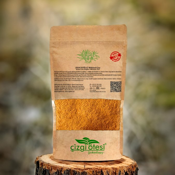 ZENCEFİLLİ BİTKİSEL ÇAY                          	Herba Cum Zingiber Officinale Teae	150 gr